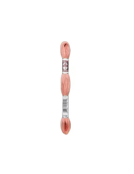 Fil à broder, Retors Mat DMC Art 89, 10 m, Aube rose (2758)