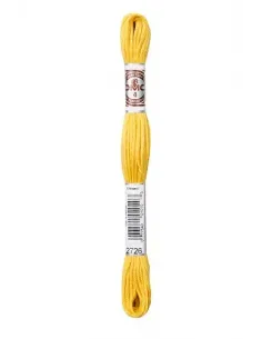 Fil à broder, Retors Mat DMC Art 89, 10 m, Jaune bouton d’or (2726)