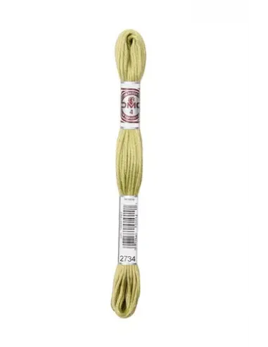 Fil à broder, Retors Mat DMC Art 89, 10 m, Vert cardamome (2734)