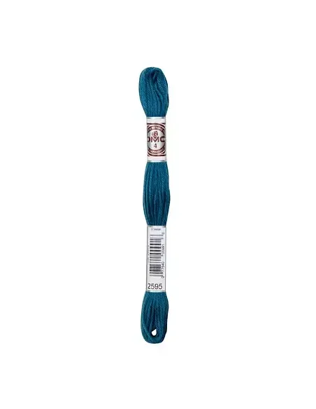 Fil à broder, Retors Mat DMC Art 89, 10 m, Bleu canard (2595)