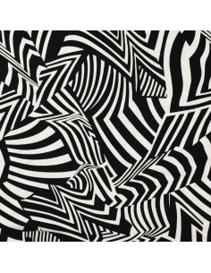 Jersey viscose, graphique N/B