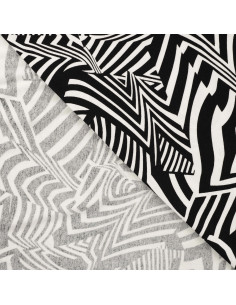 Jersey viscose, graphique N/B 2