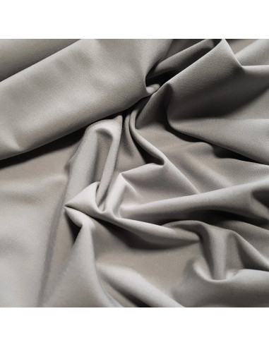 Tissu, Viscose Unie Stretch, Gris, Laize 140 cm, 97% Viscose 3% Elasthanne