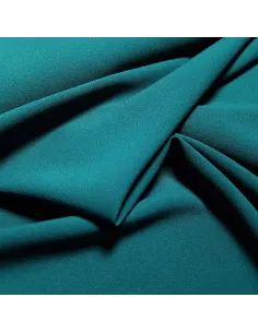 Tissu, Crêpe Léger Uni, Bleu Pétrole, Laize 147 cm, 100% Polyester 2