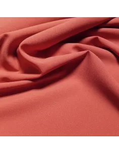 Tissu, Crêpe Léger Uni, Saumon, Laize 147 cm, 100% Polyester 2