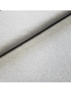 Jersey de coton uni, gris clair chiné
