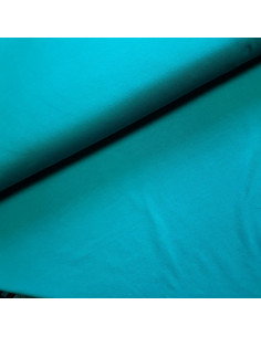 Jersey de coton uni, bleu pétrole