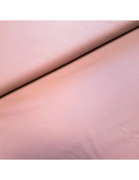 Popeline de coton unie, vieux rose