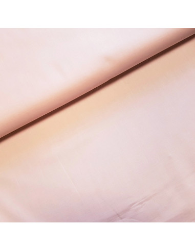 Tissu, Popeline de Coton Unie, Rose Poudré, Laize 150 cm, 100% Coton 130g/m²