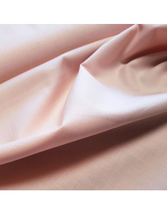 Popeline de coton unie, rose poudré 2