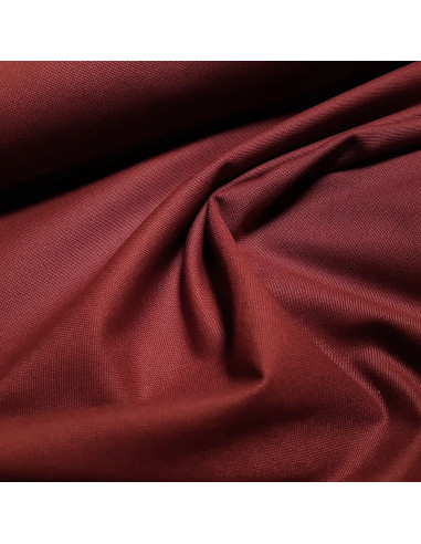 Tissu, Canvas Uni, Bordeaux, Laize 140 cm, 100% Coton 322g/m²
