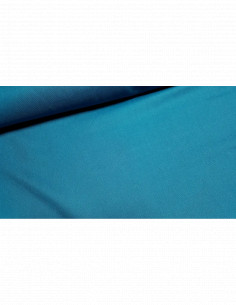 Tissu, Canvas Uni, Bleu Pétrole, Laize 140 cm, 100% Coton 322g/m²