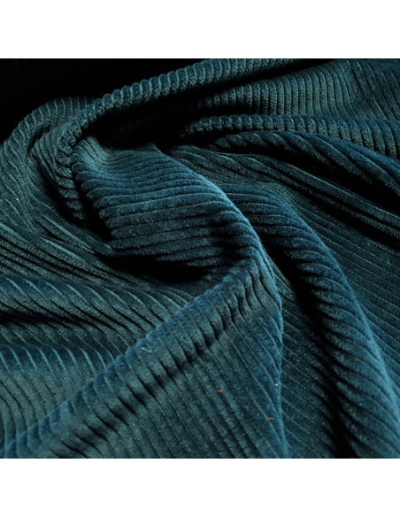 Velours larges côtes, vert canard