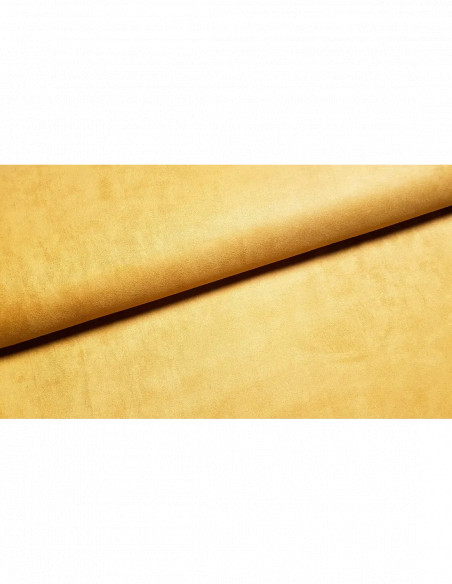 Tissu, Suédine Scuba Unie, Jaune Moutarde, Laize 150 cm, 95% Polyester 5% Spandex