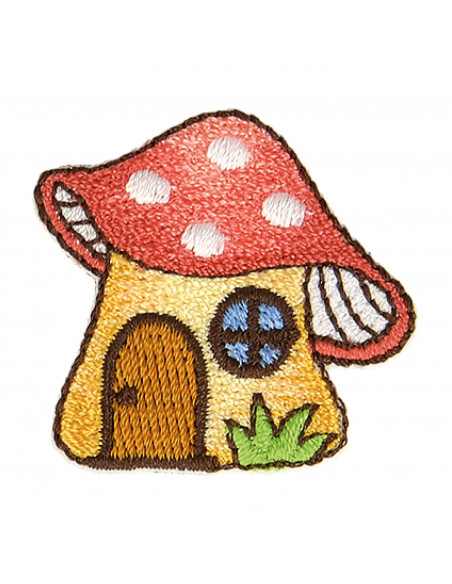 Ecusson thermocollant féérie, champignon