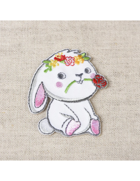Ecusson thermocollant animaux mignons, lapin