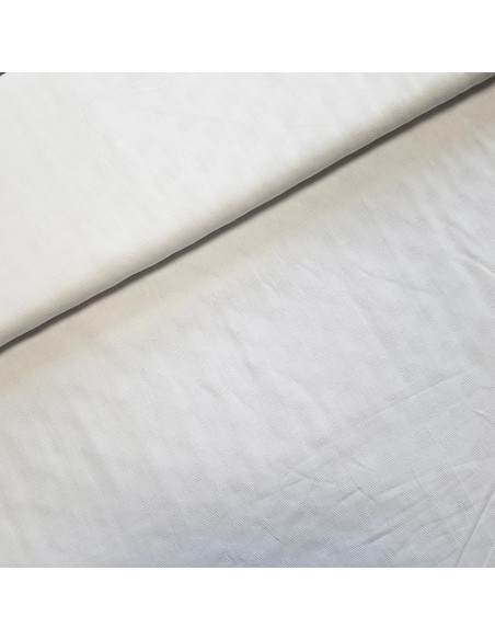Coton motifs piqués, blanc