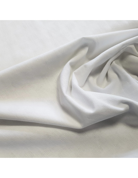 Tissu, Coton Piqué, Blanc, Laize 145 cm, 100% Coton