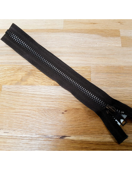 Fermeture Eclair Z39, Métal, marron, 50cm