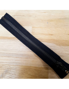 Fermeture Eclair Z39, Métal, noir, 50cm