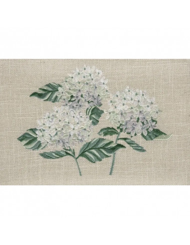 Boîte à couture - Hortensias brodés