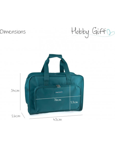 Sac de rangement pour machine à coudre, vert canard