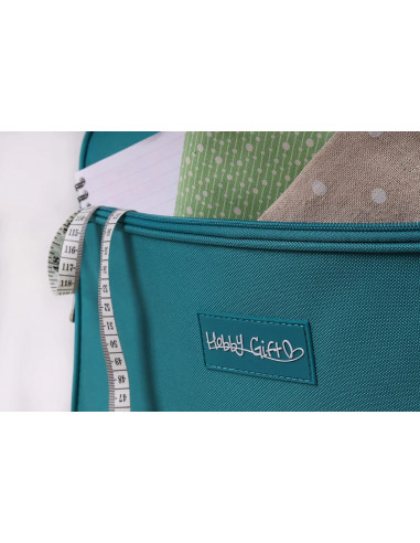 Sac de rangement pour machine à coudre, vert canard