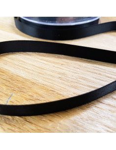 Ruban satin, 10mm, noir