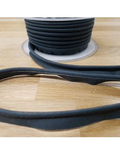 Passepoil, 15mm, gris foncé