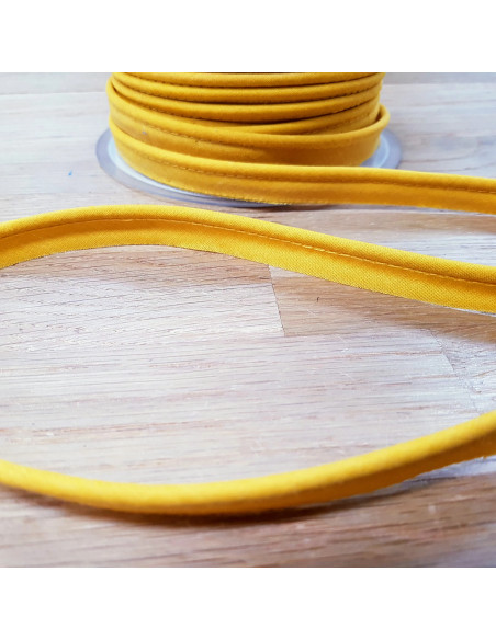 Passepoil, 15mm, jaune moutarde