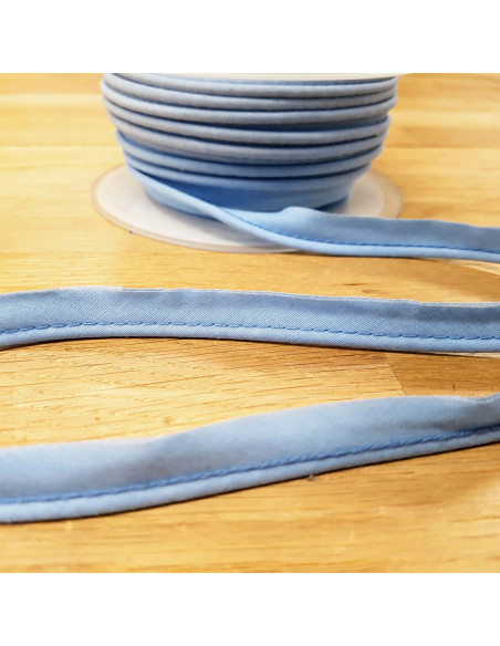 Passepoil, 15mm, bleu ciel