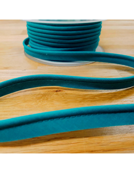 Passepoil, 15mm, bleu pétrole