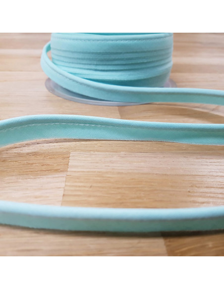 Passepoil, 15mm, vert d'eau