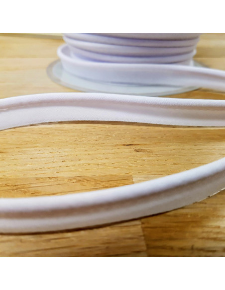 Passepoil, 15mm, blanc