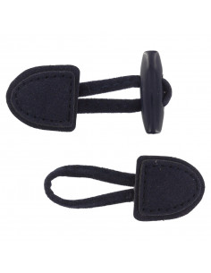 Brandebourg enfant, 25x105mm, noir