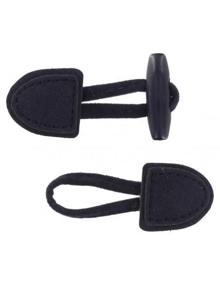 Brandebourg enfant, 25x105mm, noir