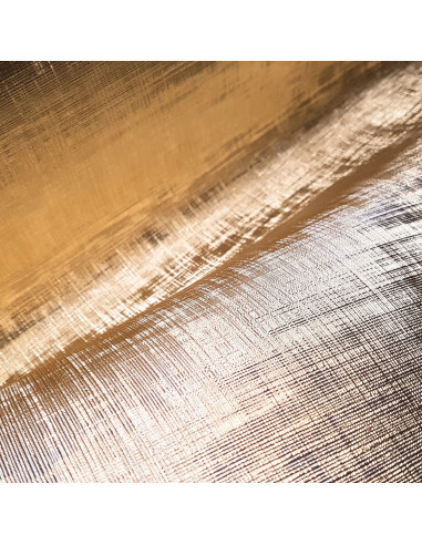 Simili cuir uni, texturé, or