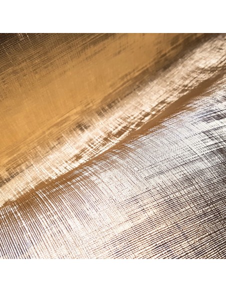 Tissu, Simili Cuir Texturé Uni, Or Brillant, Laize 140 cm, Simili Cuir