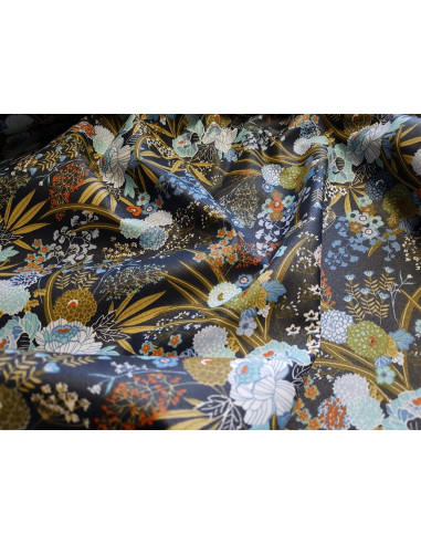 Coton enduit, harmonie indigo