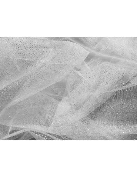 Tulle strass, argent