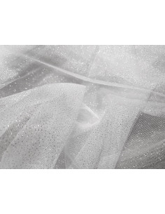 Tulle strass, argent 2