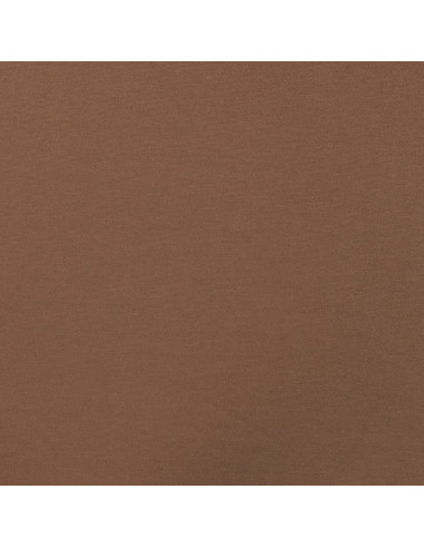Tissu, Jersey Milano Uni, Marron Tabac, Laize 150 cm, Viscose Stretch Oeko-Tex