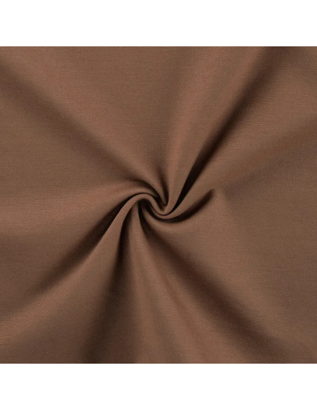 Tissu, Jersey Milano Uni, Marron Tabac, Laize 150 cm, Viscose Stretch Oeko-Tex