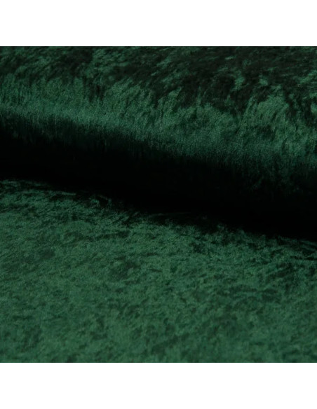 Tissu, Panne de Velours Unie, Vert Bouteille, Laize 150 cm, 100% Polyester 165g/m²