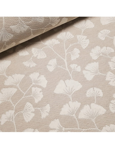 Jacquard piqué, lin & blanc