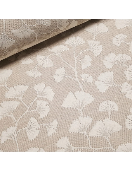 Jacquard piqué, lin & blanc