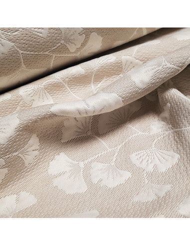 Jacquard piqué, lin & blanc