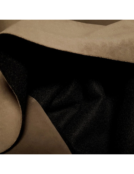 Tissu thermique & occultant, velours, taupe
