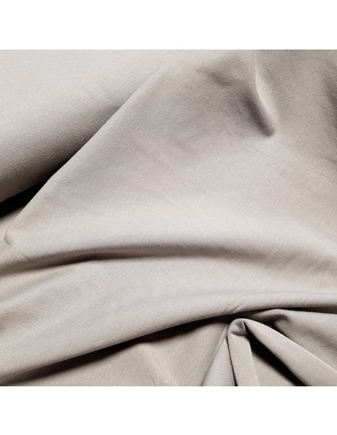 Tissu, Jersey de Coton Uni, Gris, Laize 150 cm, Coton Stretch Bio Oeko-Tex