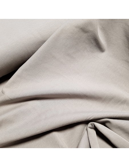 Tissu, Jersey de Coton Uni, Gris, Laize 150 cm, Coton Stretch Bio Oeko-Tex